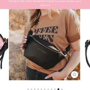 Poppy & peonies sidekick black NWT